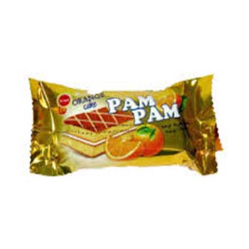 کیک پم پم متالایز با طعم پرتقال 30 گرمی مینو
