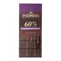 شکلات تابلت تلخ 60 درصد 80 گرمی پارمیدا