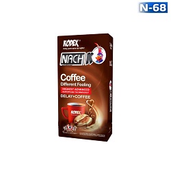 N68 -- کاندوم کدکس 12 عددی قهوه تاخیری