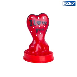 F257-- کاندوم عروسکی تک عددی  قلبی