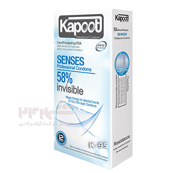 K95-- کاندوم  کاپوت 12 عددی  نازک 58% حساس