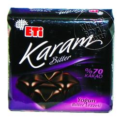 شکلات اتی کارام 70 درصد 75 گرمی Eti Karam