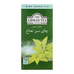 چای کیسه‌ای سبز نعنا 25 عددی احمد
