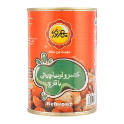 کنسرو لوبیا چیتی و قارچ 410 گرمی بهروز