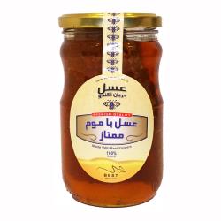 عسل مومدار شیشه بزرگ دریان کندو