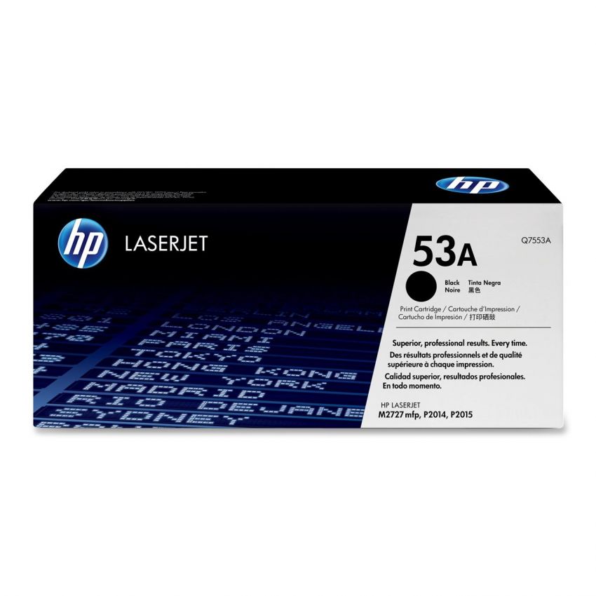 HP 53A Black Original LaserJet Toner Cartridge 53A کارتریج لیزری  اچ پی با یکسال گارانتی